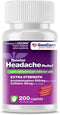 GenCare - Tension Headache Relief Pain Reliever with Acetaminophen 500 mg and Caffeine 65 mg (200 Caplets) Value Pack | Extra Strength for Head and Body Aches | Generic Excedrin Tension Headache