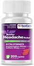 GenCare - Tension Headache Relief Pain Reliever with Acetaminophen 500 mg and Caffeine 65 mg (200 Caplets) Value Pack | Extra Strength for Head and Body Aches | Generic Excedrin Tension Headache