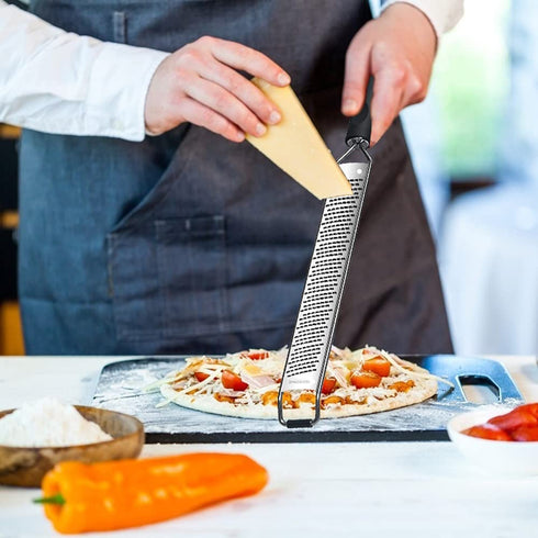 Aqwzh Citrus Lemon Zester&Cheese Grater with a vegetable peeler- Parmesan Cheese, Lemon, Ginger, Garlic, Nutmeg, Vegetables, Fruits-Razor-sharp Stainless Steel Blade Protective Cover,Dishwasher Safe