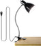 Clip on Light Desk lamp Eye-Caring Table Lamps, 360°Rotation Gooseneck Clip on Lamp Reading Light, Portable Reading Book Light, Clamp Light, Study Desk Lamps for Bedroom and Office Home Lighting-Black