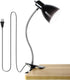 Clip on Light Desk lamp Eye-Caring Table Lamps, 360°Rotation Gooseneck Clip on Lamp Reading Light, Portable Reading Book Light, Clamp Light, Study Desk Lamps for Bedroom and Office Home Lighting-Black