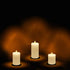 Jiyimi Ivory Flameless Candles Set of 3 LED Battery Powered Flickering Real Wax Pillar Light (4/5/6 inch)with Remote Control Timer for Child Birthday Party Easter Wedding Fireplace Home Diner
