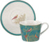 Sara Miller London for Portmeirion Chelsea Collection Tea Cup & Saucer - Green