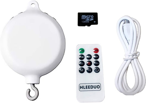 HLEEDUO New Type Auto Baby Music Box Crib Music Mobile (TF Card RemoteVversion)