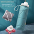 SPECIAL MADE Collapsible Water Bottles Leakproof Valve Reuseable BPA Free Silicone Foldable Travel Water Bottle for Gym Camping Hiking Travel Sports Lightweight Durable 20oz Dark Green