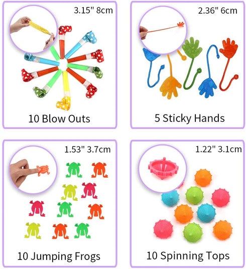Amy&Benton 120PCS Prize Box Toys for Classroom Pinata Filler Toys for Kids Birthday Party Favors Assorted Carnival Prizes for Boys and Girls Treasure Box / Chest Prizes Toys for Classroom