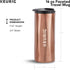 Keurig Faceted Stainless Steel Coffee Travel Mug, Fits Under Any Keurig K-Cup Pod Coffee Maker, 14 oz, Copper