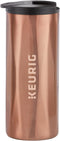 Keurig Faceted Stainless Steel Coffee Travel Mug, Fits Under Any Keurig K-Cup Pod Coffee Maker, 14 oz, Copper