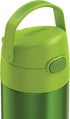 THERMOS FUNTAINER 12 Ounce Stainless Steel Vacuum Insulated Kids Straw Bottle, Lime