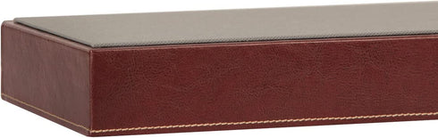 JackCubeDesign 7 Compartments Sunglasses Organizer, Leather Eyelgass Storage Tray Box for Table Desk Drawer (Brown, 17.4 x 6.7 x 1.97) - MK378B