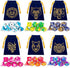 ESANDA DND Dice Set, 42pcs Polyhedral Dice D&D Dice with 6 Blue Drawstring Bags, 6 Complete Double-Colors Dice Sets for Dungeons and Dragons RPG MTG Table Games etc