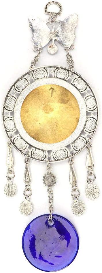 Turkish Blue Evil Eye Beads withOrnament Amulet Delicate Blue Glass Pendant Home Lucky Protection Wall Hanging Decor