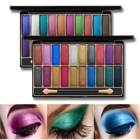 LS Kilshye Eyeshadow Palette Matte Eyeshadows High Pigment Eye Shadow Blue 20 Color Shadow Palette Long Lasting Eye Shadow Makeup for Women and Girls Pack of 1 (Multi color 2)