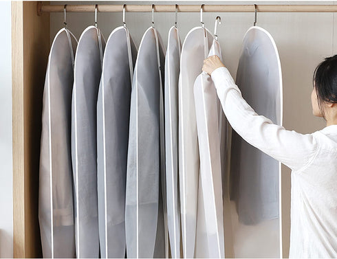 Shlyfen 62 inch Dress Bags for Gowns Long,Garment Bags for Hanging Clothes 23"—62" (3Pcs)