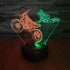 HIPIYA Motorcycle LED 3D Illusion USB Motorbike Night Light Motocross Lamp Festival Present Dirt Bike Birthday Gift for Player Fan Teen Men Boyfriend Boy Kid Bedroom Decoration Room Decor (Moto)