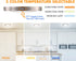 Cloudy Bay 7.5 inch 3 Color LED Mini Flush Mount Ceiling Light 3000K/4000K/5000K Adjustable,120V 12W 840LM CRI90+,Brushed Nickel