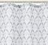 Amazon Basics Fabric Shower Curtain with Grommets and Hooks - 72 x 72 Inch, Gray Art Deco