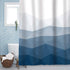 Sunlit Design Extra Long Shower Curtain,Popular Shower Curtain, Ombre Blue Fabric Shower Curtains for Bathroom Decor, Contemporary Bathroom Curtains