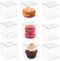 Nicunom 120 PCS Clear Favor Boxes, 2" x 2" x 2" Plastic Favors Boxes Gift Boxes Transparent Cube Boxes Single Individual Packaging for Macaron Candy Minigifts Wedding Party Baby Shower