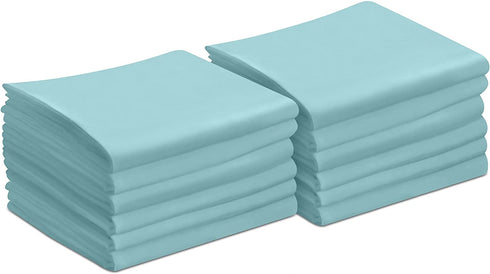 Utopia Bedding Queen Pillowcases - 12 Pack - Bulk Pillowcase Set - Envelope Closure - Soft Brushed Microfiber Fabric - Shrinkage and Fade Resistant Pillow Covers 20 x 30 Inches (Queen, Spa Blue)