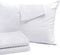 4 Pack Pillow Protectors Queen 20x30 Inches ?¤Life Time Replacement?¤ Tight Weave Enhanced Protection Cotton Sateen Blend High Thread Count 400 Style Zip (Queen 4 Pack Cotton Sateen)