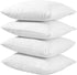 4 Pack Pillow Protectors Queen 20x30 Inches ?¤Life Time Replacement?¤ Tight Weave Enhanced Protection Cotton Sateen Blend High Thread Count 400 Style Zip (Queen 4 Pack Cotton Sateen)
