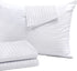 4 Pack Pillow Protectors Queen 20x30 Inches ?¤Life Time Replacement?¤ Tight Weave Enhanced Protection Cotton Sateen Blend High Thread Count 400 Style Zip (Queen 4 Pack Cotton Sateen)