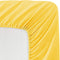 Basic Choice Solid Color Microfiber Queen Deep Pocket Fitted Sheet, Yellow