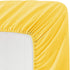 Basic Choice Solid Color Microfiber Queen Deep Pocket Fitted Sheet, Yellow