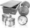 glacio Ice Cube Molds - Jumbo Square Cube Tray with Lid and 2 Large Sphere Molds