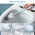 Toilet Brush and Holder Set 2 Pack, Domi-patrol Toilet Bowl Brush and Holder White, Hard Bristles Toilet Cleaning Brushes for Bathroom with Holder, Anti Rust Handle Toilet Scrubber Wall Mounted