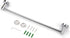 JiePai Bath Towel Bar Chrome, 18 Inch Stainless Steel Towel Rack Bathroom Towel Holder Wall Mount Kitchen Dish Cloth Hanger (Chrome, 18 Inch)
