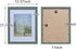 Muzilife 11x14 Wood Picture Frame Flat Display Pictures 8x10 with Mat or 11x14 Without Mat for Wall 2pcs, Green