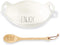 Mud Pie Vintage Inspired Handles Serving Bowl Set, One Size, White