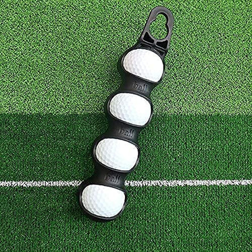 RE GOODS Golf Ball Holder - Holds 4 Golf Balls, Easy Attachment to Bag or Cart, Gift Accessories for Men and Women