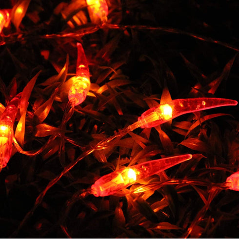 Dreamworth Red Chili String Lights,33ft 80 LED Chili String Lights Battery Operated Fairy Lights for Wedding, Chinese New Year,Spring Festival,Party Decoration,Christmas