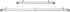 Amazon Basics 1" Double Curtain Rod with Square Finials - 36" to 72", Nickel