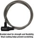 Master Lock 8154DPF Cable Lock with Key, 1 Pack
