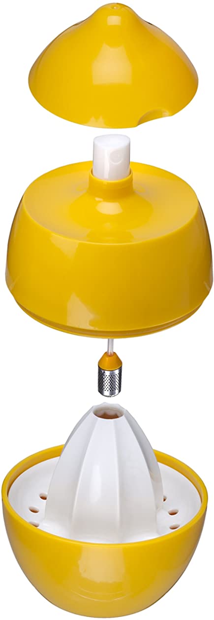 Joie Lemon Juicer with Sprayer, Yellow, 7.5 x 7.5 x 10.5 cm