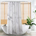 Marble Shower Curtain for Bathroom, Black White Marble Marble Texture Background PatternPolyester Fabric Shower Curtain with Hooks 72 X 72 Inches