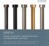 Elrene Home Fashions Serena Single Curtain Rod for Curtains and Drapery with Contemporary Cap Finials, 1-Inch Diameter, 48" - 86" Adjustable Rod, Polished Nickel