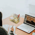 Gold Desk Organizer, AUPSEN Mesh Office Supplies Desk Accessories, Features 5 Compartments + 1 Mini Sliding Drawer
