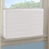Bekith Indoor Air Conditioner Cover, AC Cover Inside Window AC Unit Cover, Double Insulation Defender with Elastic Strap, White (25? x 18? x 3.5?)