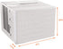Bekith Indoor Air Conditioner Cover, AC Cover Inside Window AC Unit Cover, Double Insulation Defender with Elastic Strap, White (25? x 18? x 3.5?)