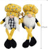 17 Inch Bumble Bee Chef Gnome Swedish Honey Bee Elf Doll Plush Table Bee Shelf Spring Gnome for Farmhouse Kitchen Decor (Bee-A)