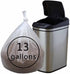 Cand 13 Gallon Clear Kitchen Garbage Bags, 110 Counts