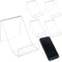 PH PandaHall 6 Pack Acrylic Book Display Stands Brochure Picture Easel Stand Artwork Stand Holder Organizer Carrier