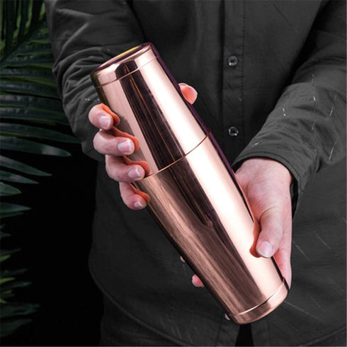 Stainless Steel Boston Shaker - 2-piece 18oz & 28oz Professional Bartender Cocktail Shaker Bartender Shaker Kit - CTSK0013 (Copper)