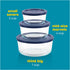 Pyrex Circular Glass Storage Container Set with Lids | 6 Piece Simply Store Meal Prep Glass Food Storage Containers | Microwave, Dishwasher, and Oven Safe | BPA Free Lids | Proudly Made in the USA