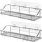 TESOT Adhesive Bathroom Shelf Organizer Shower Caddy Kitchen Storage Rack Wall Mounted No Drilling SUS304 Stainless Steel - 2 Pack